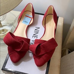 Nine West red flats